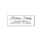 Elegant Script Family Name Return Address