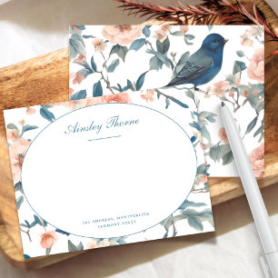 Elegant Script French Personalised Stationery Name Card
