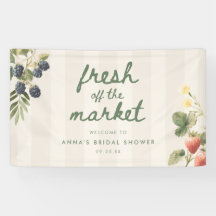 Elegant Script Fresh off the Market Bridal Shower