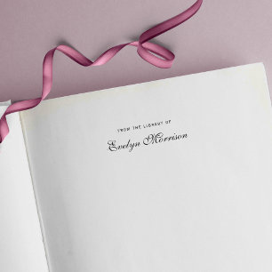 Elegant Script From The Library Of Self-inking Stamp