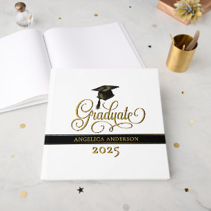 Elegant Script Graduate Guest Book