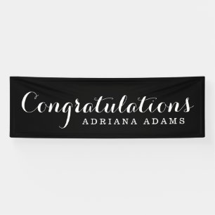 Elegant Script Graduation Banner