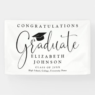 Elegant Script Graduation Party Banner