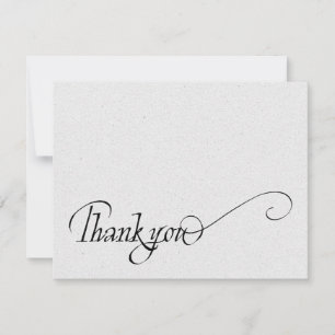 Elegant Script Hand Lettered Simple Thank You