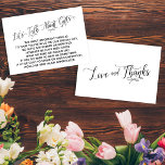 Elegant Script Let's Talk About Gifts Wedding Enclosure Card<br><div class="desc">These elegant card inserts were designed to match other items in a growing event suite that features an elaborate swirling script over a plain background you can change to any colour you like. On the front side you read "Let's Talk About Gifts" in the script; on the back I've placed...</div>