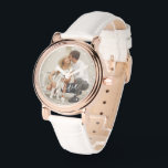 Elegant Script "Love" Custom Photo Watch<br><div class="desc">Add your favourite photo from your last vacation,  wedding,  or special occasion.</div>
