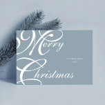 Elegant Script Merry Christmas Non Photo Holiday Card<br><div class="desc">Elegant Script Merry Christmas Non Photo Holiday Card</div>