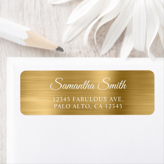 Elegant Script Metallic Gold (Insitu)