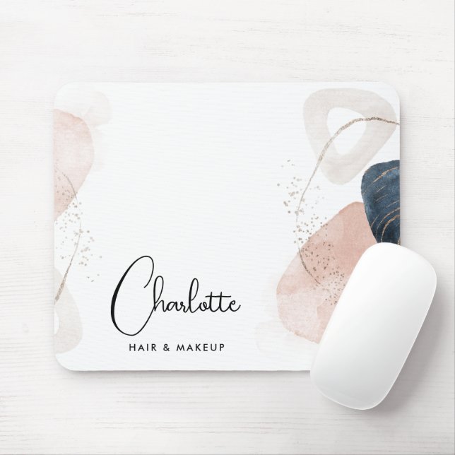 Elegant Script Modern Custom Mouse Mat (With Mouse)