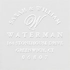 Elegant Script Monogram Return Address