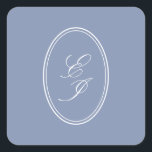 Elegant Script Monogram Self Adhesive Wedding Square Sticker<br><div class="desc">Make a lasting impression with our personalised wedding seal square sticker—an elegant finishing touch that adds a personal, bespoke flair to your wedding stationery. Designed for couples who appreciate the finer details, these seals are perfect for sealing invitations, save-the-dates, and thank-you cards. Whether you’re planning a rustic outdoor wedding, a...</div>