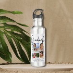 Elegant Script Multi Photo Graduation Graduate 710 Ml Water Bottle<br><div class="desc">Elegant Script Multi Photo Graduation Graduate Coffee Water Bottles features five of your favourite photos of your college or high school graduate with the swirly modern black calligraphy script overlay "Graduate". Simple,  stylish and classy. Created by ©Evco Studio www.zazzle.com/store/evcostudio</div>