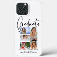 Elegant Script Multi Photo Graduation Graduate