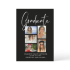Elegant Script Multi Photo Graduation Party