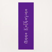 Elegant Script Name Solid Indigo Purple
