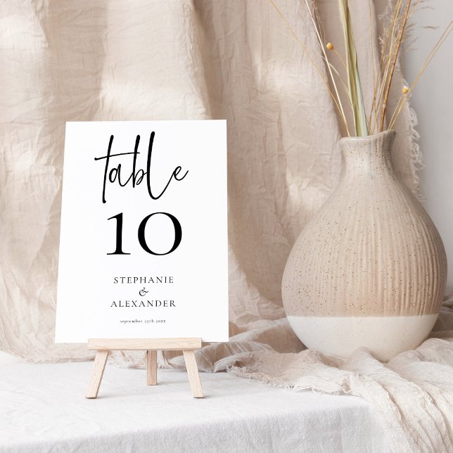 Elegant Script Names Date Any Colour Table Number (Creator Uploaded)