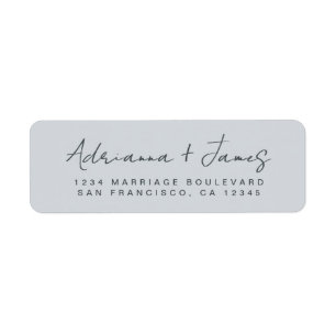 Elegant Script Pastel Blue Wedding