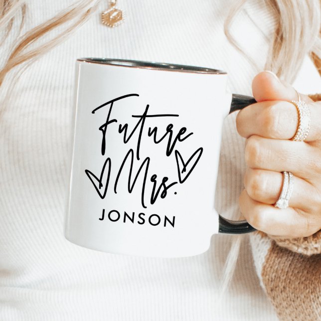 Elegant Script Personalised Future Mrs. Mug (Creator Uploaded)