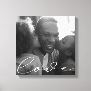 Elegant Script   Photo Canvas Print