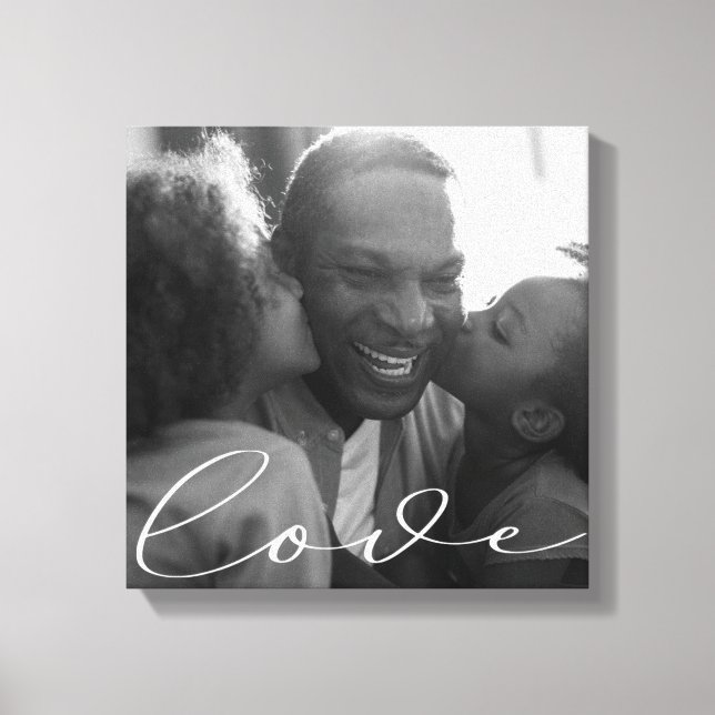 Elegant Script | Photo Canvas Print (Front)