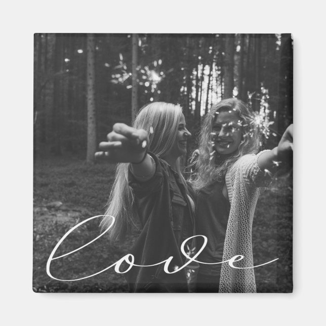 Elegant Script | Photo Magnet (Front)