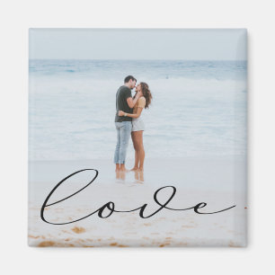 Elegant Script   Photo Magnet