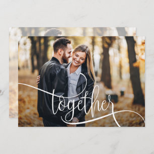 Elegant Script Photo Wedding Save The Date