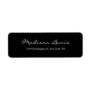 Elegant Script Plain Black Legible Handwrite Text