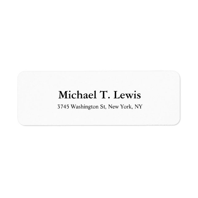 Elegant Script Plain Black White Legible Bold Text (Front)