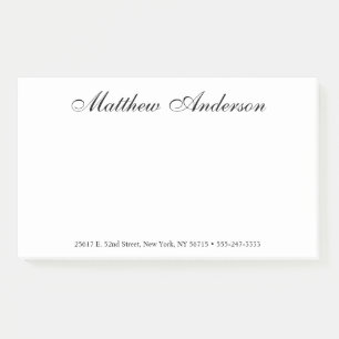Elegant Script Post-it Notes