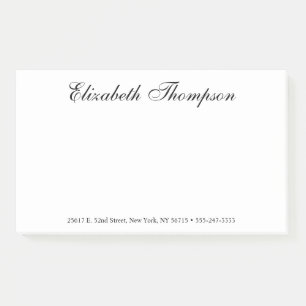 Elegant Script Post-it Notes