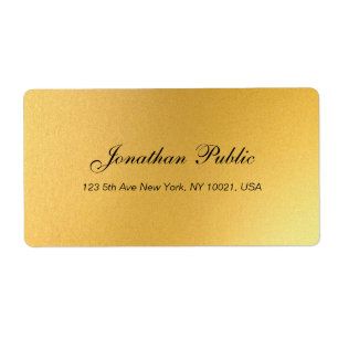 Elegant Script Professional Gold Template Shipping