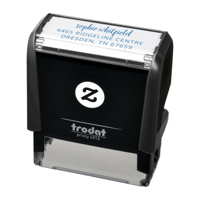 Elegant Script Professional Return Address Self-inking Stamp (Product)