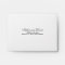 Elegant Script Return Address Envelope