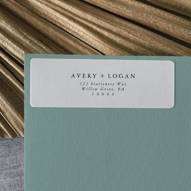 Elegant Script Return Address Label (Creator Uploaded)