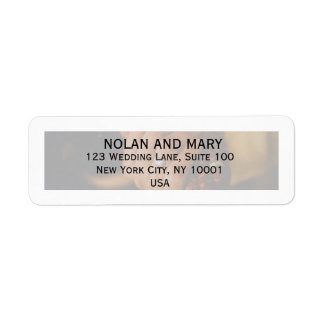 Elegant Script Return Address Label for Wedding