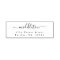 Elegant Script Return Address