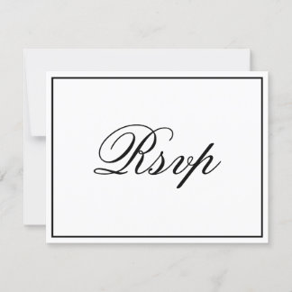 Elegant Script RSVP Card