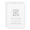 Elegant Script Save the Date Announcement Card