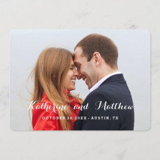Elegant Script | Save the Date Photo Card