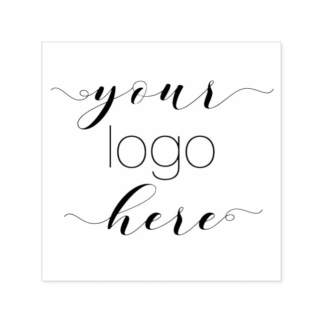Elegant Script Self-Ink Custom 1.5" x 1.5" Stamp (Design)