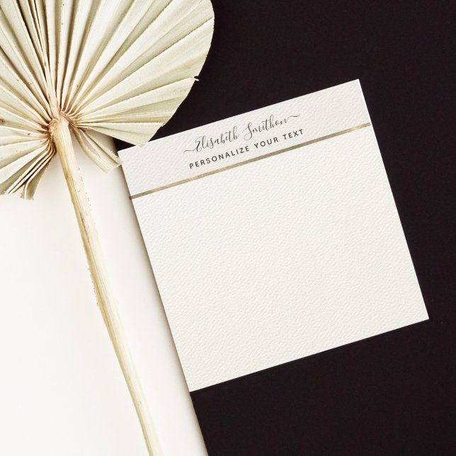  Elegant Script Simple Minimal Personal Stationery Card (Creator Uploaded)