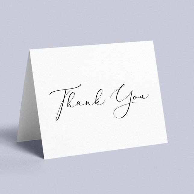 Elegant Script Thank You Card (Creator Uploaded)