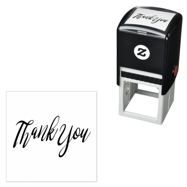 Elegant Script Thank You Self-inking Stamp (In Situ)
