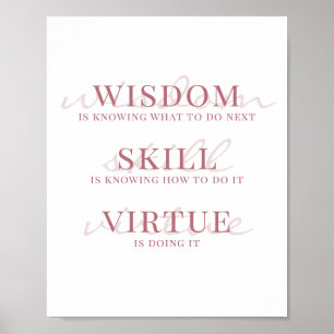Elegant Script Typography Motivational Quote Poster