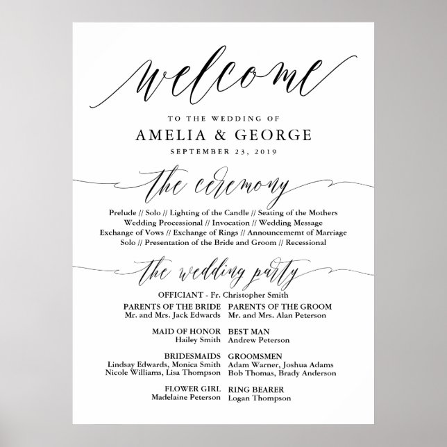 Elegant Script Typography Poster (Front)