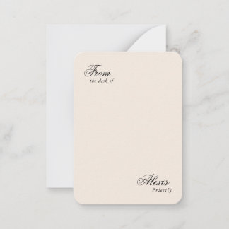 Elegant Script Vintage Feel Personalised Card