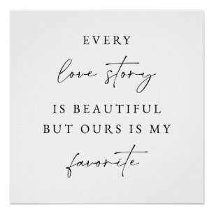 Elegant Script Wedding Backdrop Banner  Poster