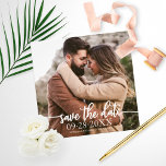 Elegant Script Wedding Budget Save The Date Photo<br><div class="desc">Please Note: This budget save the date not include envelopes,  can be transfer to 5x7 invitations or postcards.</div>