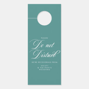 Elegant Script Wedding Do Not Disturb Sign